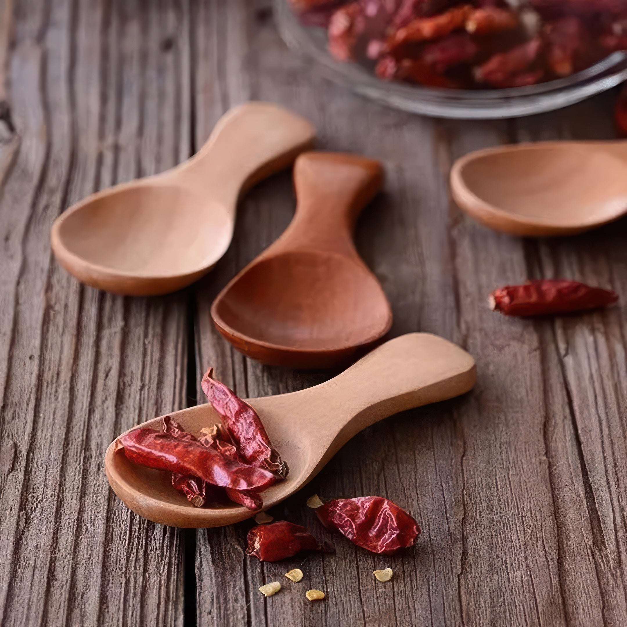 Holzlöffel-Set für Gewürze