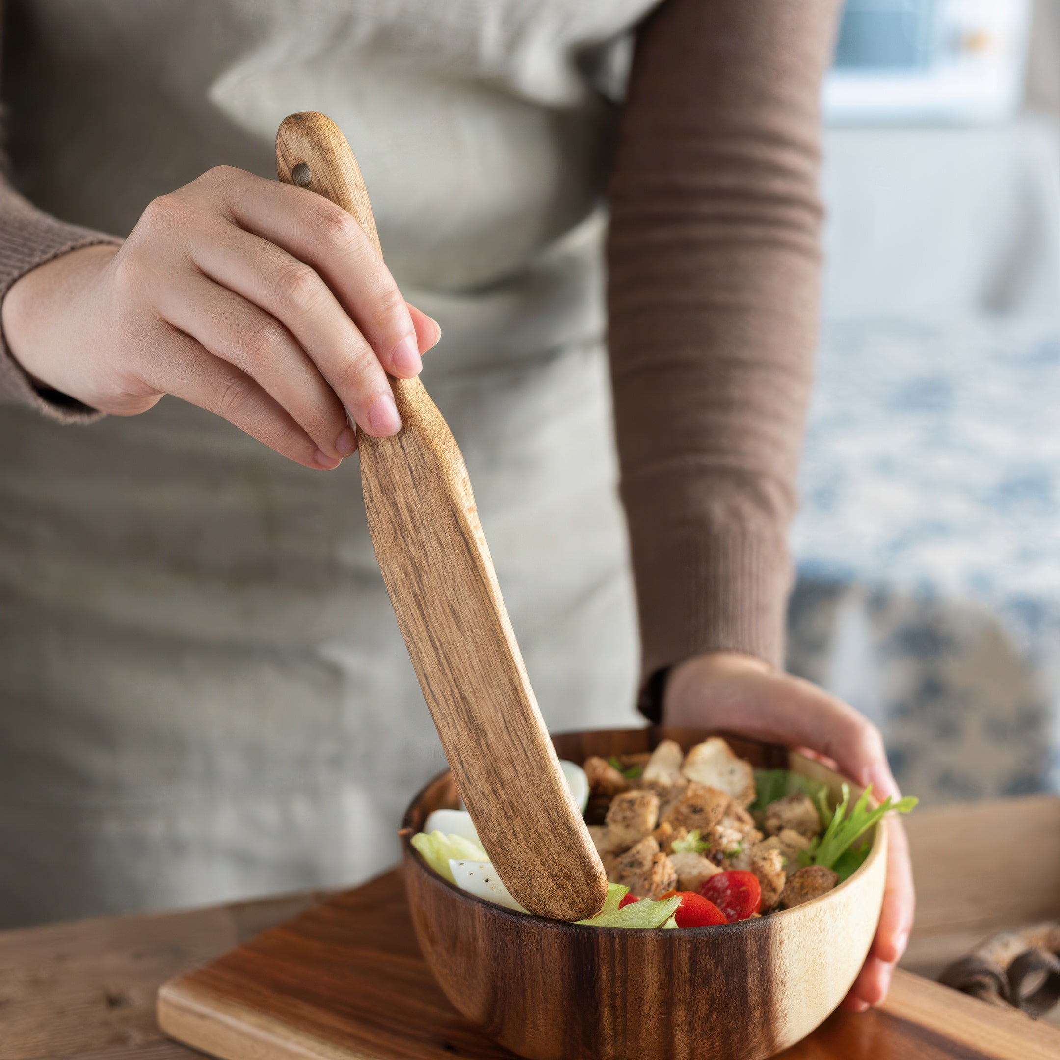 5-teiliges Spurtle-Set aus Akazienholz