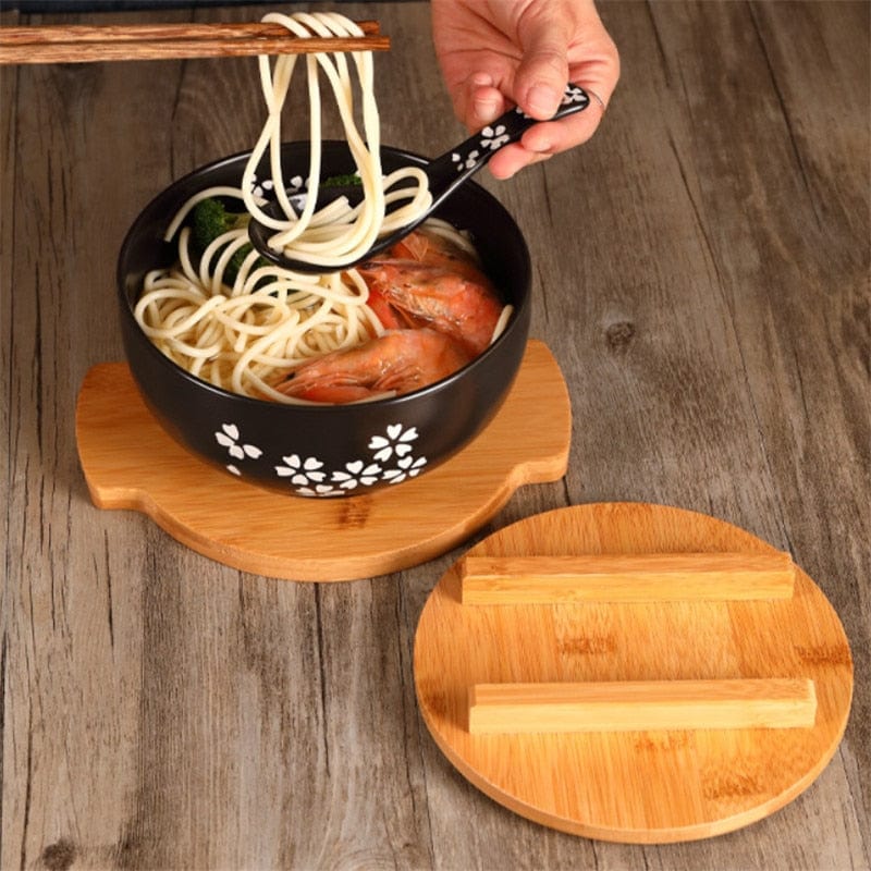 Ramen-Set mit Deckel (4-teilig)